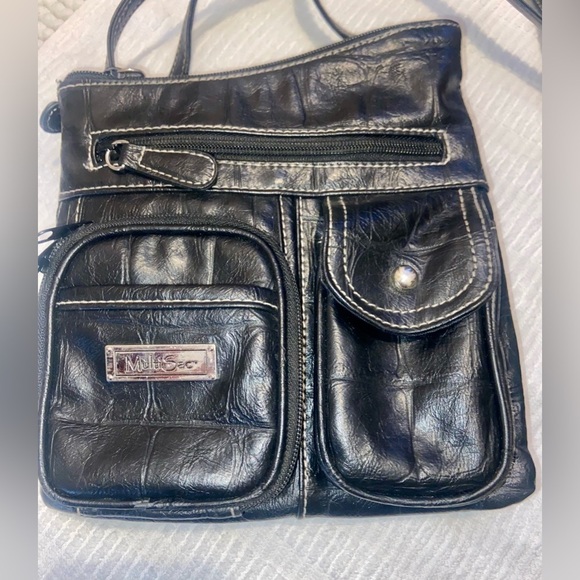 Women’s Multisac black‎ Y2K asymmetrical crossbody/shoulder  bag - Picture 3 of 16